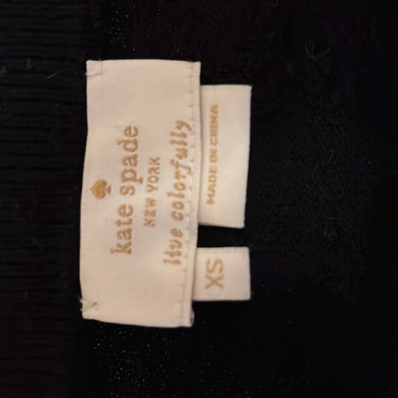 Kate Spade Rhinestone button cardigan, black, XS - Picture 2 of 4